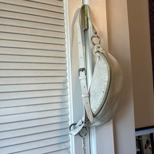 Rebecca Minkoff faded white bum bag